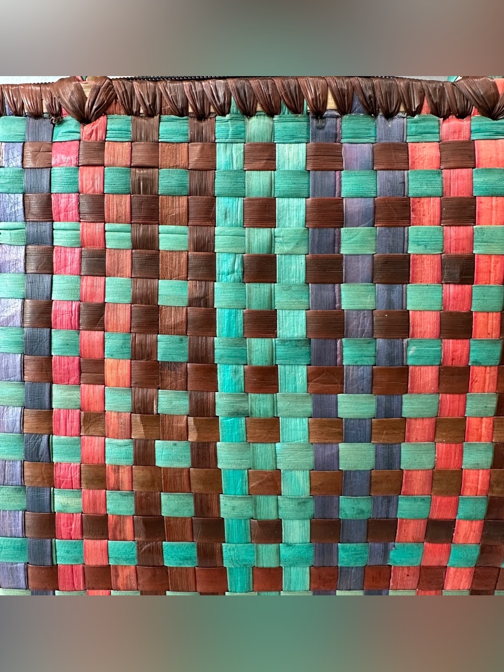 Handwoven Multicolor Tote Bag - Stylish Everyday Carry NWOT - Picture 5 of 8